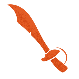 Estêncil de cutelo de pirata Desenho PNG