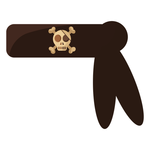 Crânio de pirata bandana preta