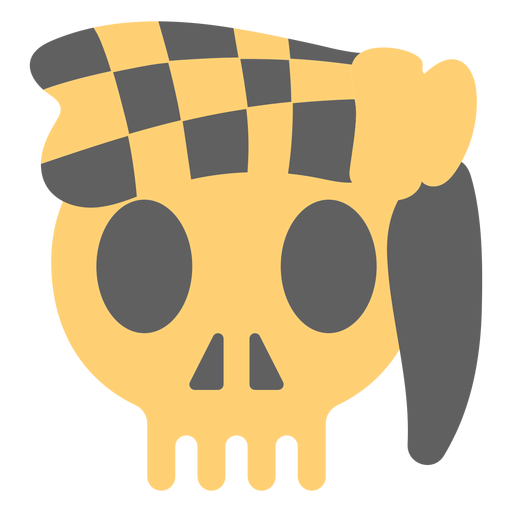 Ilustraci?n de bandana de calavera pirata Diseño PNG