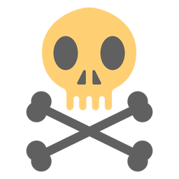 Ilustración de esqueleto de calavera pirata Diseño PNG