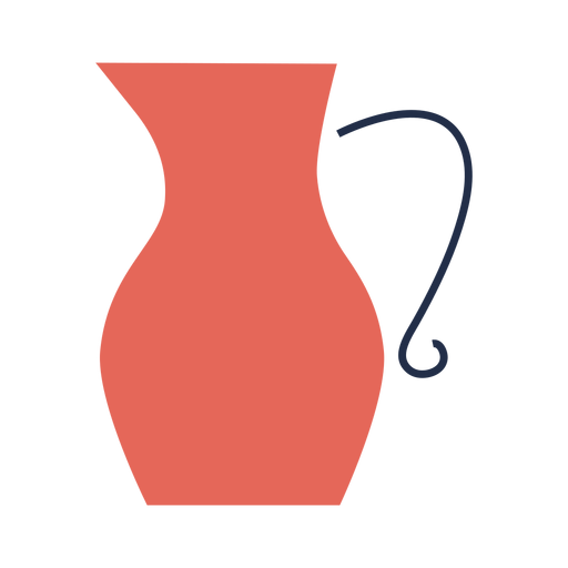 Red jug illustration