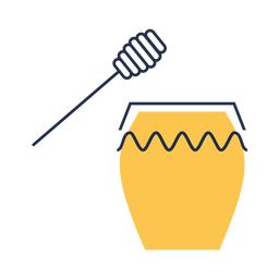Ilustração de concha de frasco de mel amarelo simples Transparent PNG