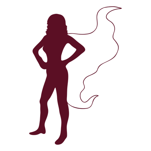 Standing Posing Supergirl Silhouette Png And Svg Design For T Shirts 