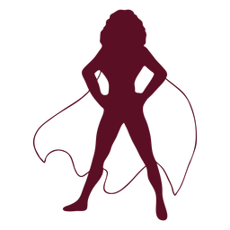 Standing Supergirl Silhouette PNG & SVG Design For T-Shirts