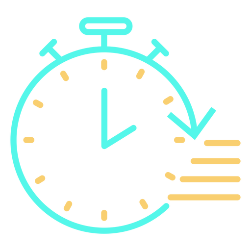 Stopwatch icon circular arrow speed PNG Design
