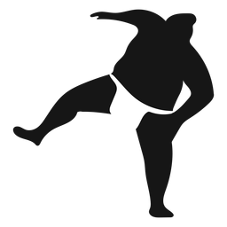 Download Stumping Sumo Wrestler Silhouette Transparent Png Svg Vector File