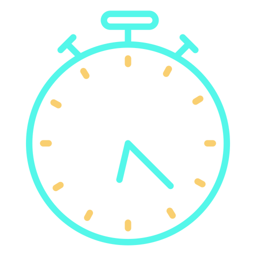 Time analog stopwatch icon PNG Design