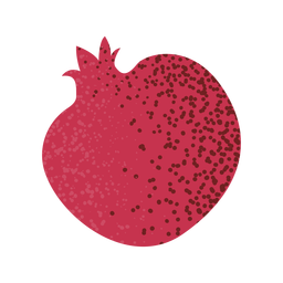 Romã inteira com textura de fruta Desenho PNG