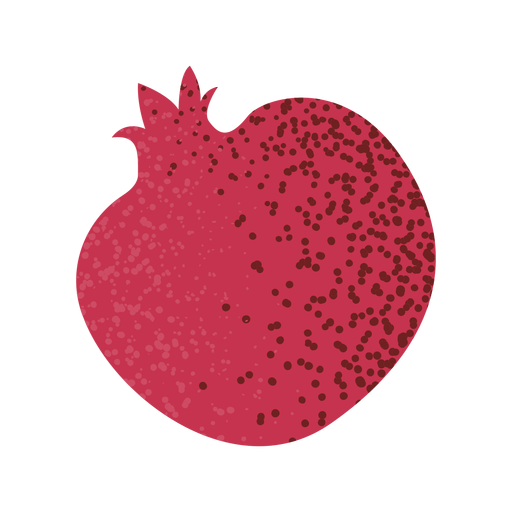 Whole pomegranate fruit textured PNG Design