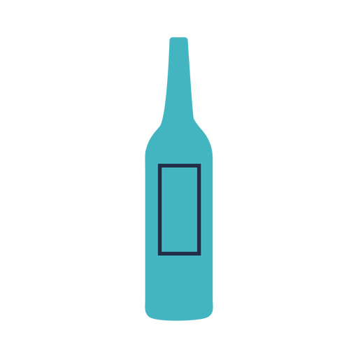 Ilustración de botella de vino Diseño PNG