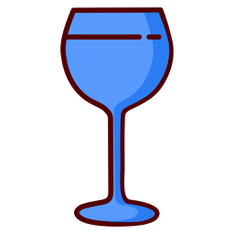 Wine glass goblet illustration icon PNG Design