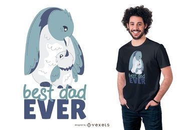 Best Dad Ever Penguin T-shirt Design
