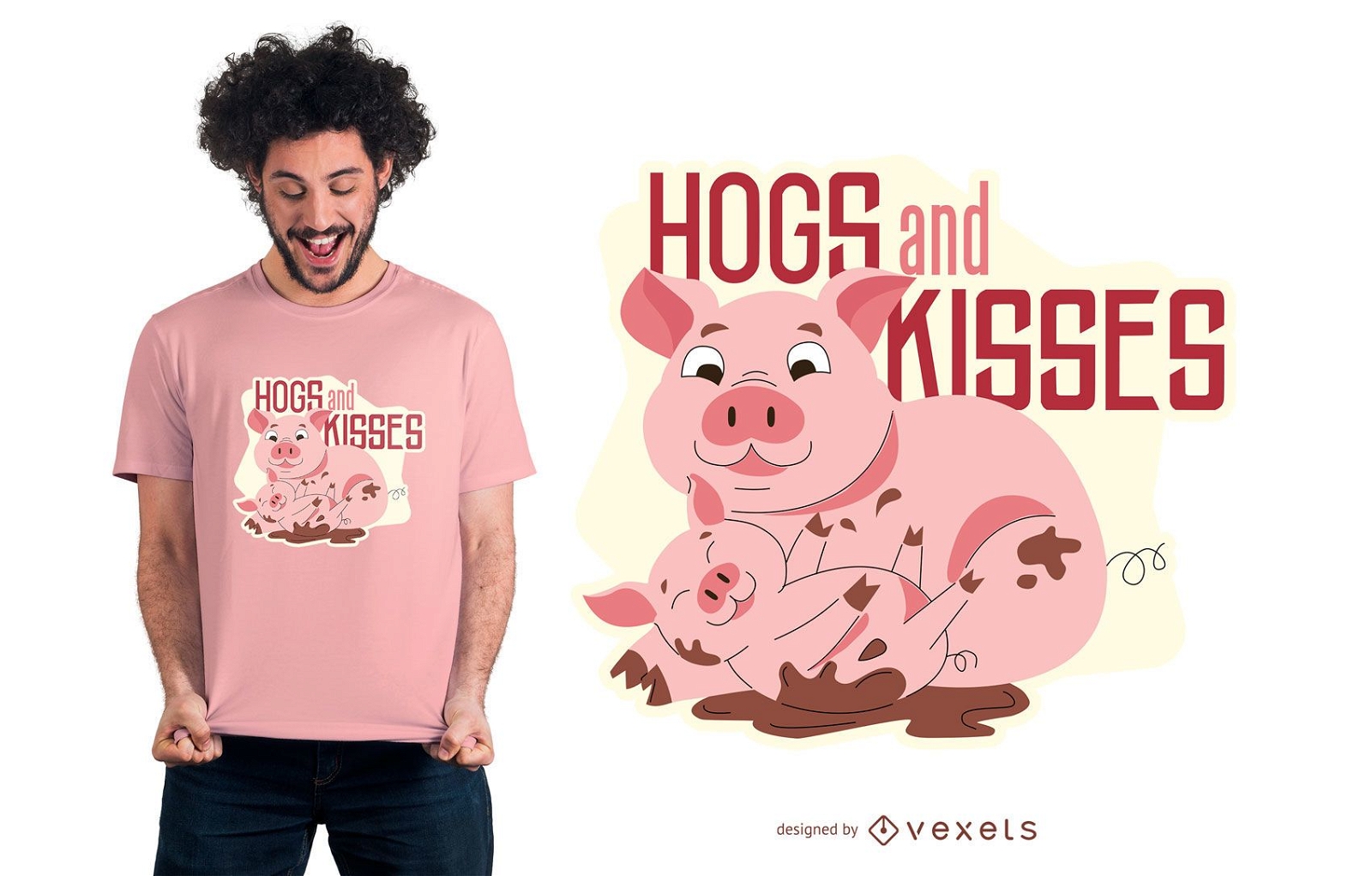 Design de camiseta com citações da mamãe Pig