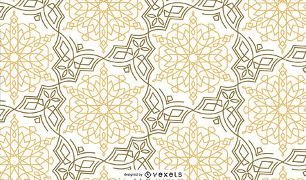 Goldschwarzes Ramadan-Musterdesign
