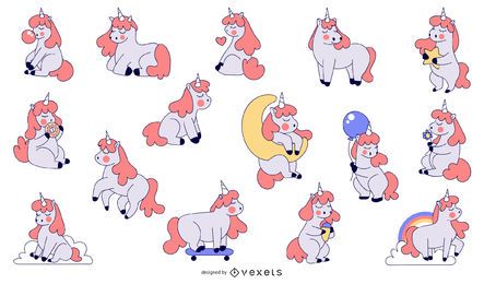 Cute unicorns collection Cute unicorns collection