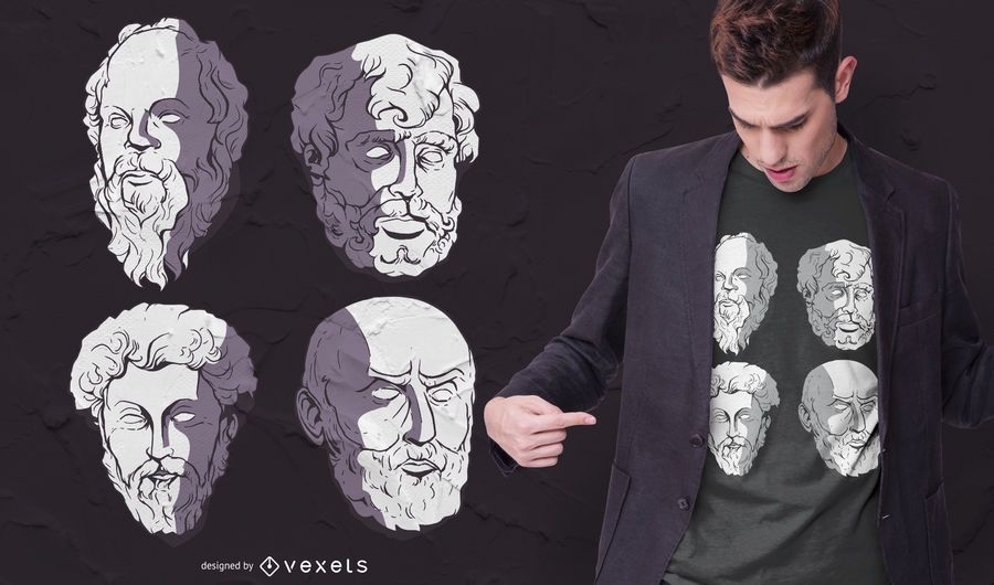 Stoic Philosophers T-shirt Design Stoic Philosophers T-shirt Design