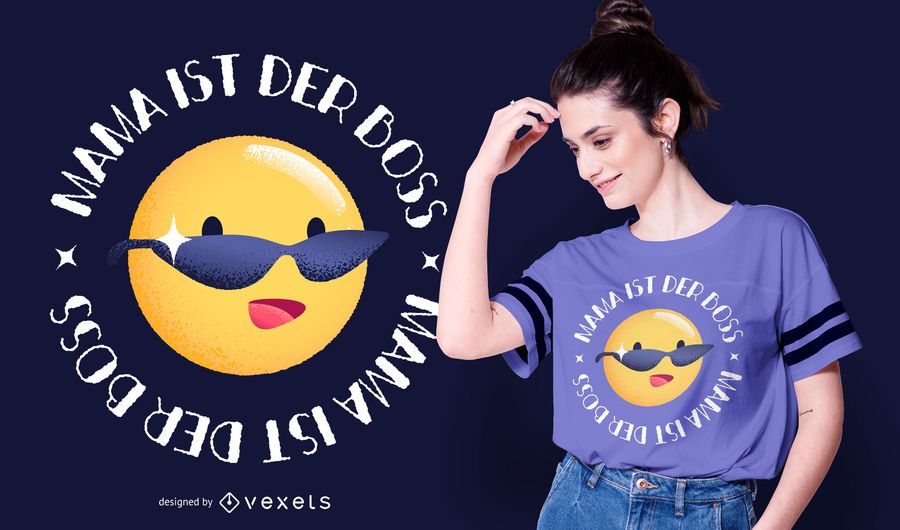 Boss Mama German Quote T-shirt Design Boss Mama German Quote T-shirt Design