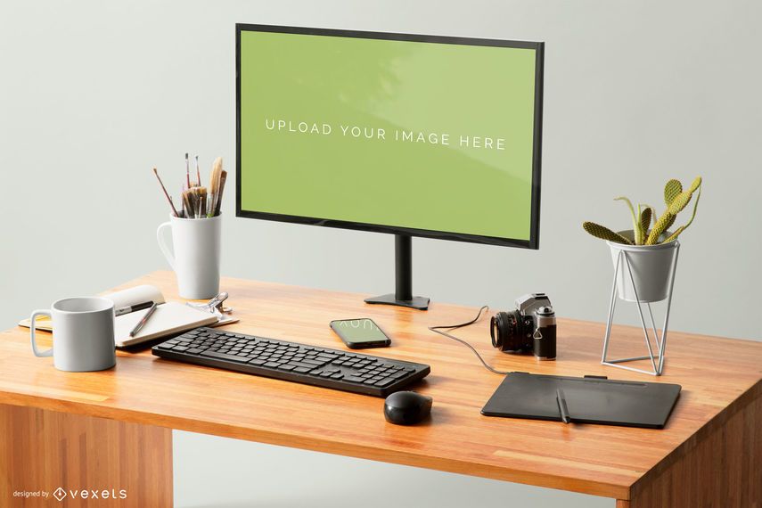 Download Computer Screen Mockup Design - PSD Mockup Download