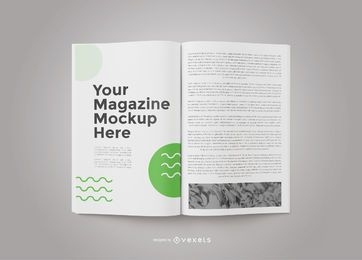 open magazine pages