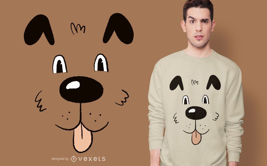 Dog Face T-shirt Design Dog Face T-shirt Design