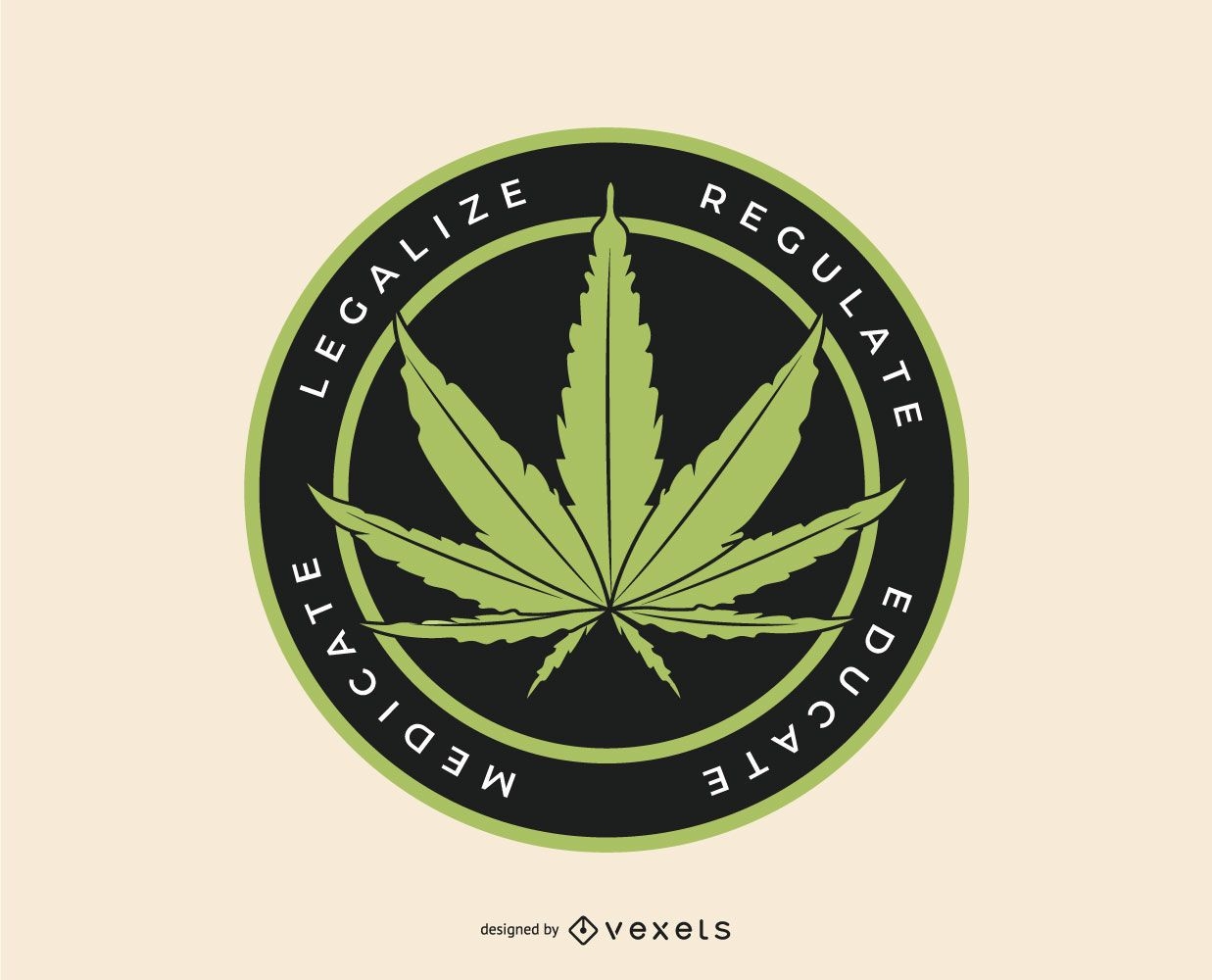 Marihuana-Logo-Vorlage