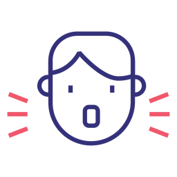 Icono de trazo de carácter Covid 19 Diseño PNG