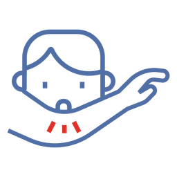 Covid 19 Husten Ellenbogen Schlaganfall Symbol PNG-Design