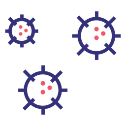 Covid 19 molecules stroke icon Covid 19 molecules stroke icon