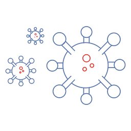 Ícones de traço Covid 19 Desenho PNG