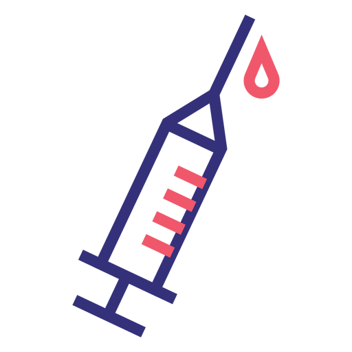 Icono de trazo de vacuna Covid 19