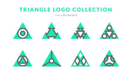 Colección de logotipos triangulares