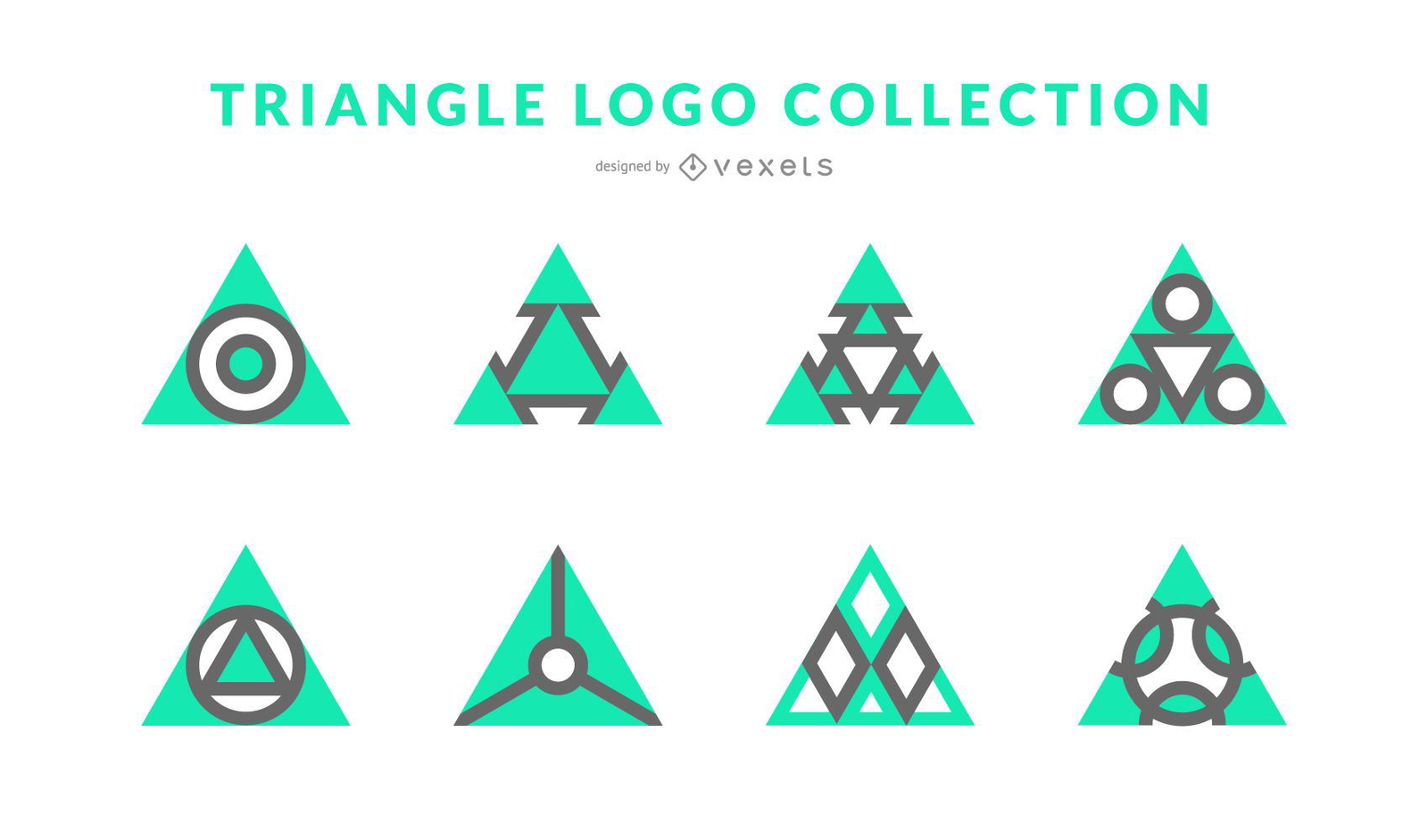 Triangle Logo Collection Vector Download 0743