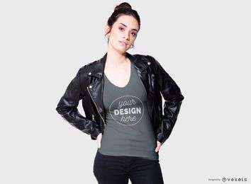 Modelo de camiseta feminina legal