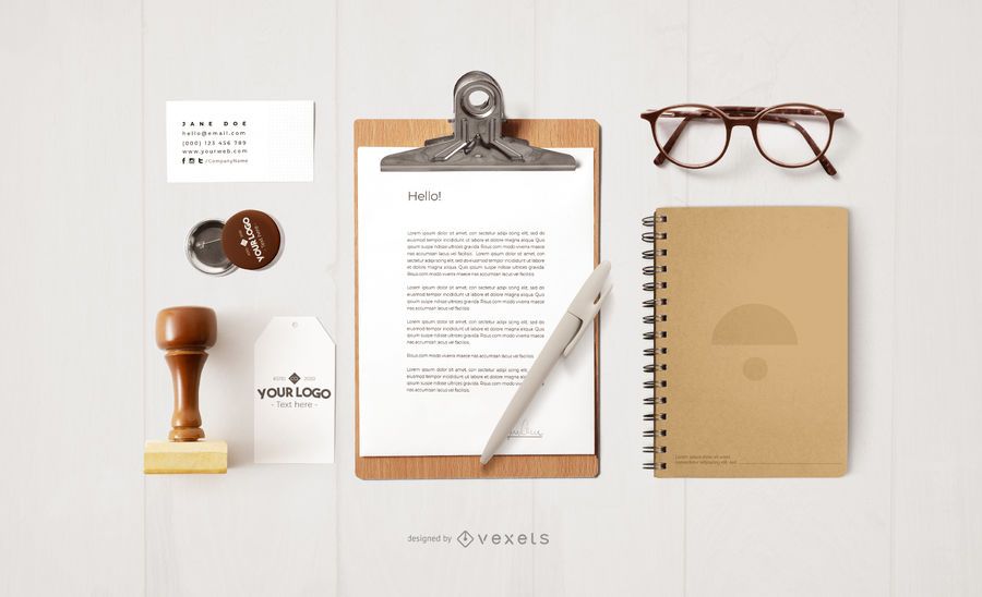 Download Office Stationery Mockup Design - PSD Mockup Download