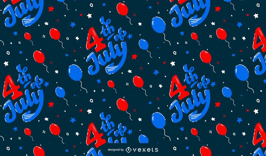 4th of july balloons pattern design 4th of july balloons pattern design