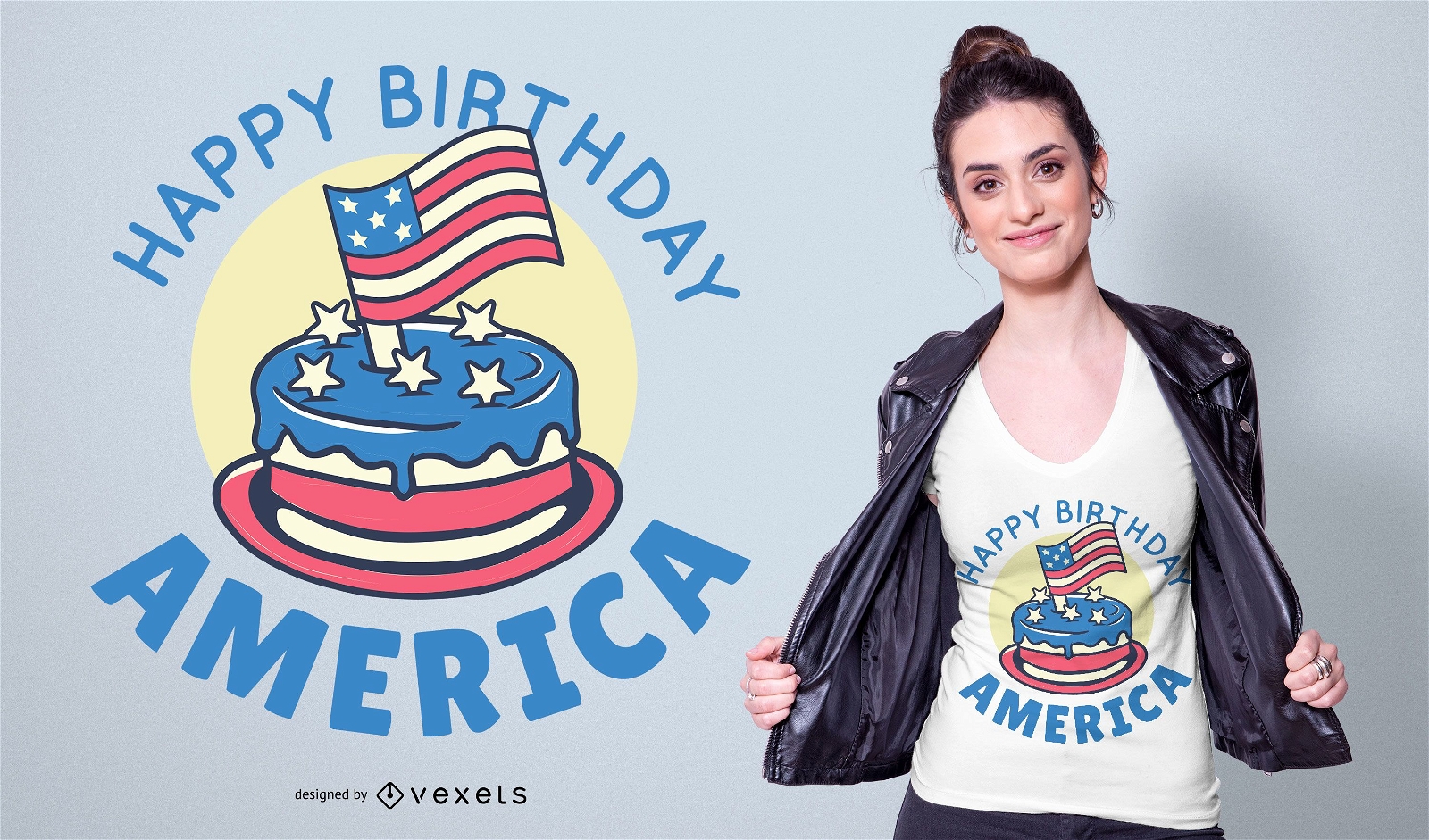 Alles Gute zum Geburtstag Amerika T-Shirt Design