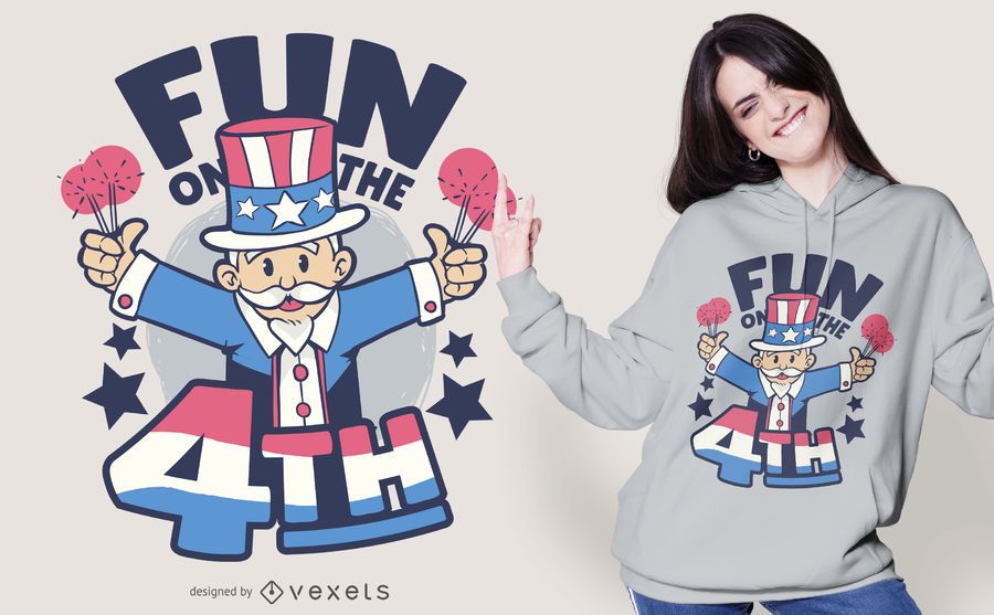 Fun on the 4th July T-shirt Design Fun on the 4th July T-shirt Design