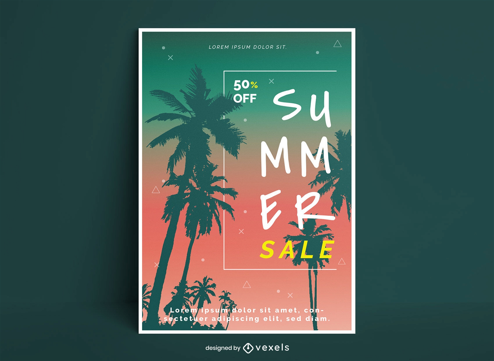 Summer Sale Editable Poster Design