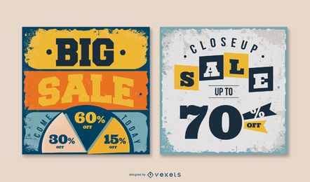 Closeup Sale Square Banner Pack Closeup Sale Square Banner Pack