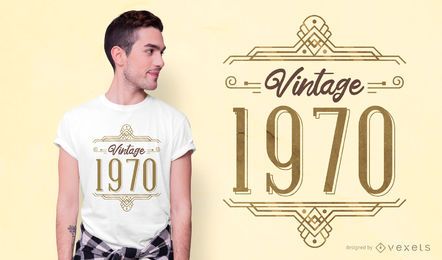 Design de camisetas vintage 1970 Design de camisetas vintage 1970