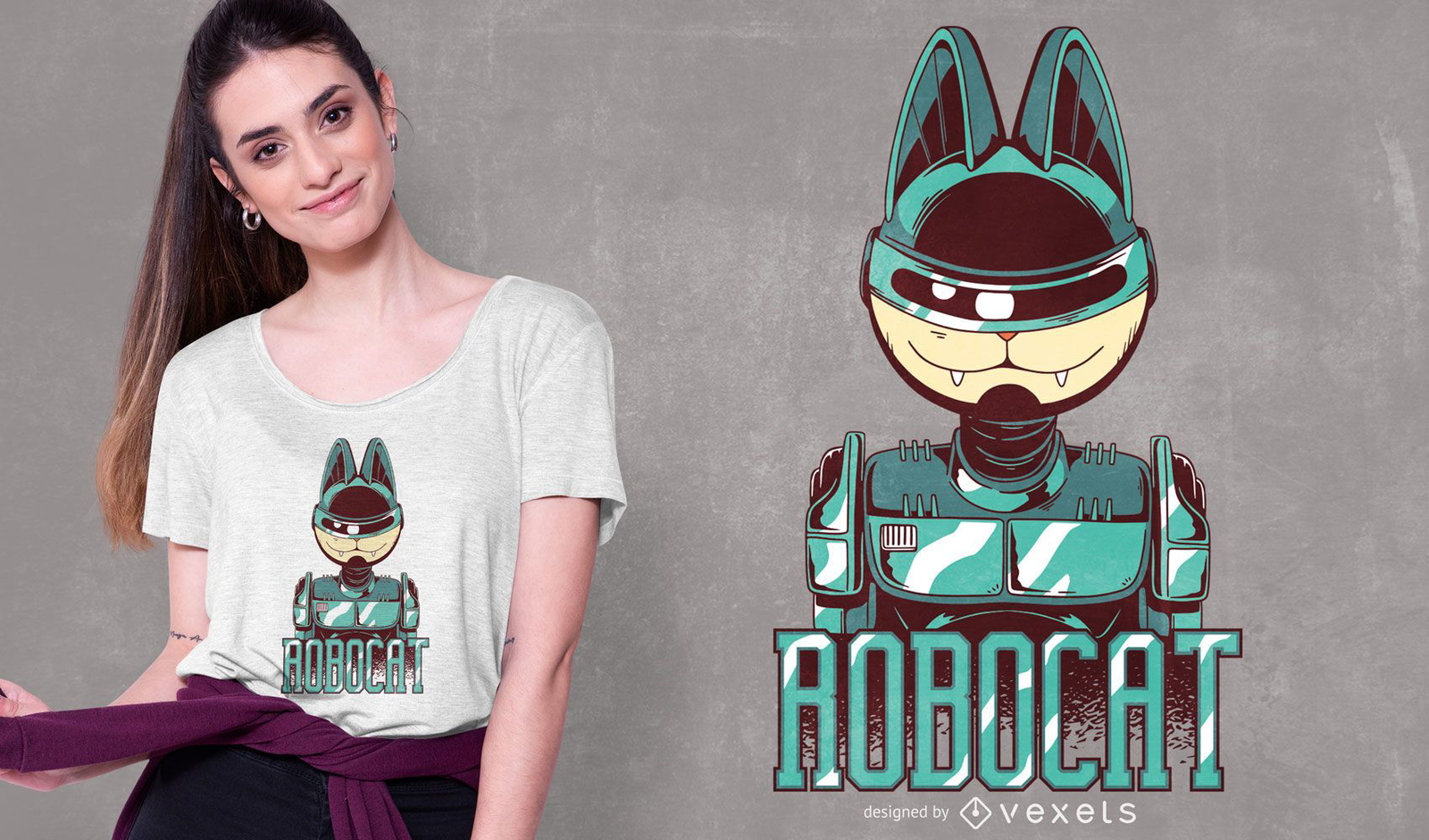 Robocat T-Shirt Design