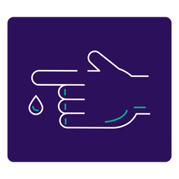 Covid 19 diabetes stroke icon PNG Design