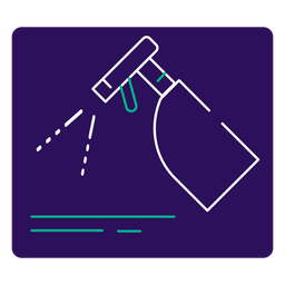 Covid 19 disinfectant stroke icon PNG Design