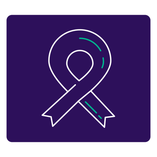Covid 19 ribbon stroke icon PNG Design