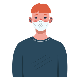 Character boy covid 19 PNG Design