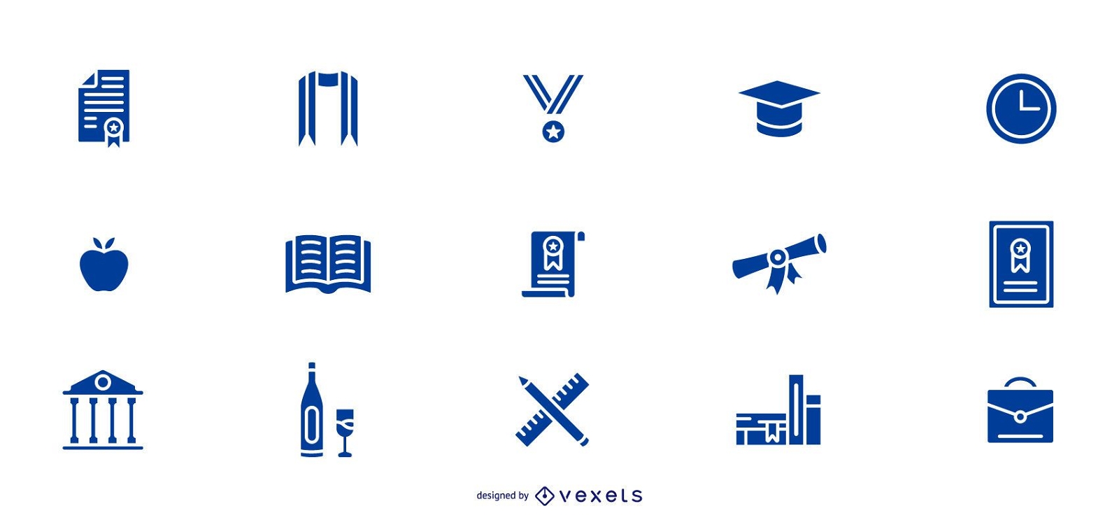 Graduation icons collection