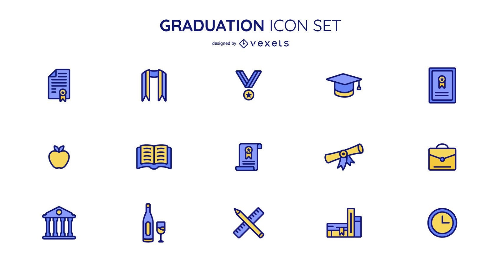 Graduation icon collection