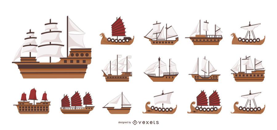 Boats illustration collection Boats illustration collection
