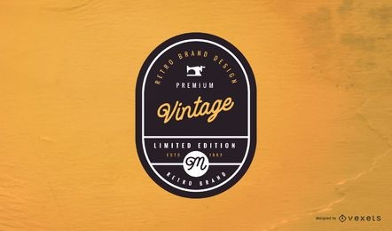 Design de logotipo de etiqueta vintage