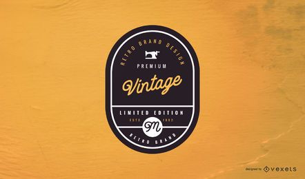Vintage Label Logo Design